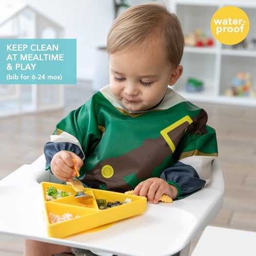 Bumkins Nintendo The Legend of Zelda Sleeved Bib and Snack Bag Set – Waterproof - Image 2