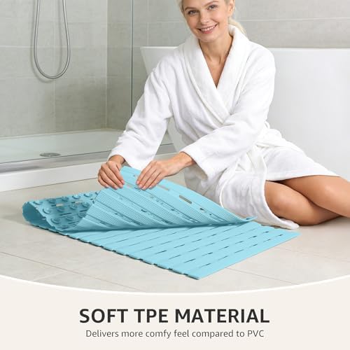 OTHWAY Shower Mat Non Slip, 36.6" x 16.9" Non Slip Soft Bath Mat - Image 6