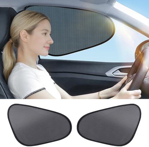 2-Pack Car Window Shades | Mesh Static adsorption Side Window Anti-UV Sunshade by Unknown