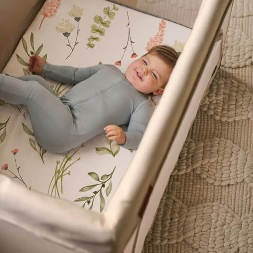 Pack n Play Sheets, BROLEX 2 Pack Mini Crib Sheets, Stretchy Portable Fitted - Image 6