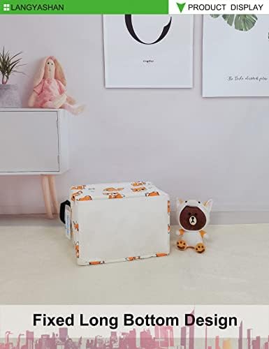 Rectangular Collapsible Storage Basket Nursery Organizer Fox - Image 7