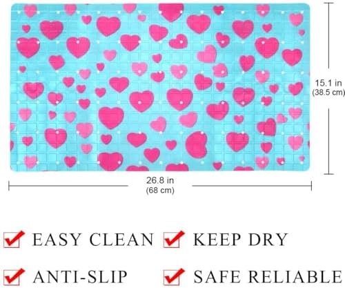 Non Slip Shower Mat Bathtub Mat 15.1x26.8 Inch, Quick Dry Bath Mat - Image 4
