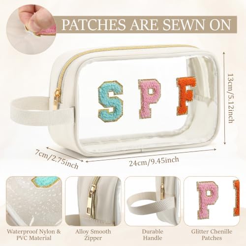Kacctyen Spf Bag Clear Sunscreen Bag Makeup Toiletries Pouch Waterproof Beach - Image 2