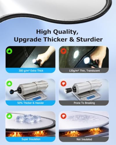 Weektic Custom Windshield Sun Shade Umbrella - Image 6