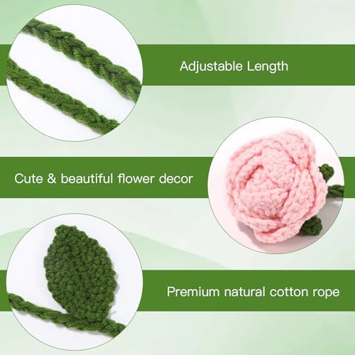 2 Pack Boho Handmade Flower Curtain Tiebacks & Holdbacks - Image 4