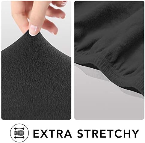 PureFit Super Stretch Chair Covers Fleece Couch Covers - Image 4