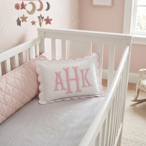 Monogram Pillow Covers, Personalized Initials Name Pillowcase, Embroidered - Image 3