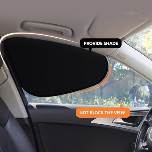 4PCS Car Window Shade, Automobile Sunshade, Car Sun Blocker, Static Suction car - Image 2