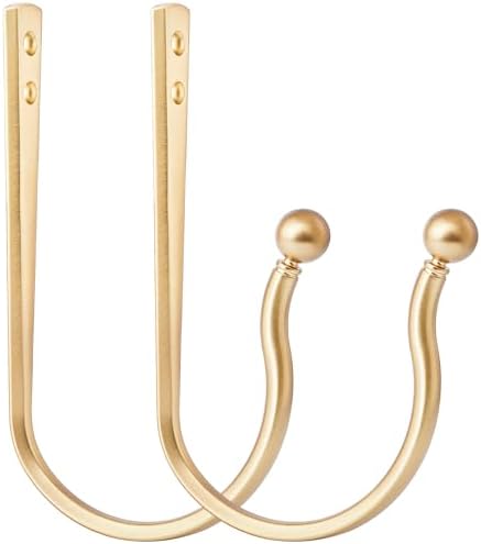 Mini Ball Curtain Holdbacks 4 Pack, Solid Zinc Alloy Wall Mounted Curtain by Mayrhyme