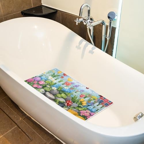 Shower Mat Bathtub Mat, 26.8x15.1 inch, Non-Slip Bath Mat - Image 5