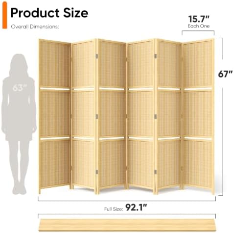 JOSTYLE Bamboo Room Divider - Image 2