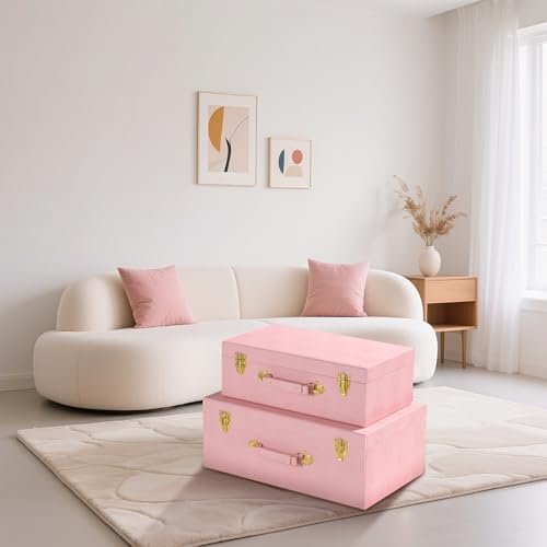 Sagala Decorative Trunk, Nested Large Storage Boxes - Image 6