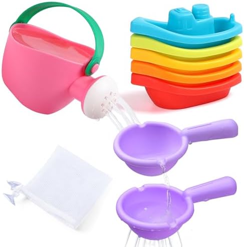 Baby Bath Toys for Kids Ages 1-3 8PCS Toddler Bath Toys Mold Free and 1PCS Toy by Unknown