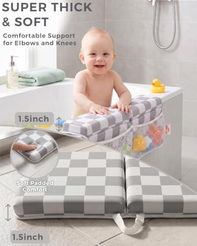 Bath Kneeler and Elbow Rest Pad Set, 1.5'' Kneeling Pad - Image 4