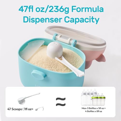 NCVI Baby Formula Dispenser On The Go, Formula Container To Go - Image 2