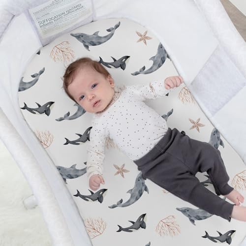 Stretch Fitted Bassinet Sheet Set BROLEX 2 Pack Cradle Sheets - Image 6