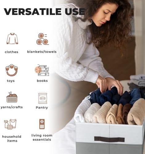 Criusia 8 Pack Closet Organizers and Storage Bins - Image 6