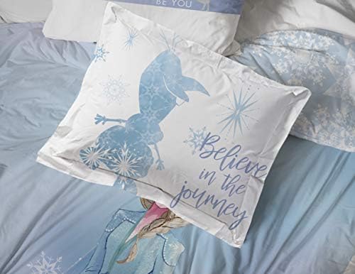 Disney Frozen Elsa Twin Comforter Set 5 Piece Kids Princess Bedding - Image 7