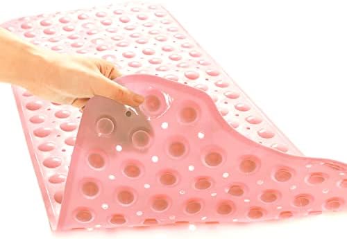 TEESHLY Bath Tub and Shower Mats, Non-Slip 39 x 16 Inch Extra Long Bathtub Mat - Image 2