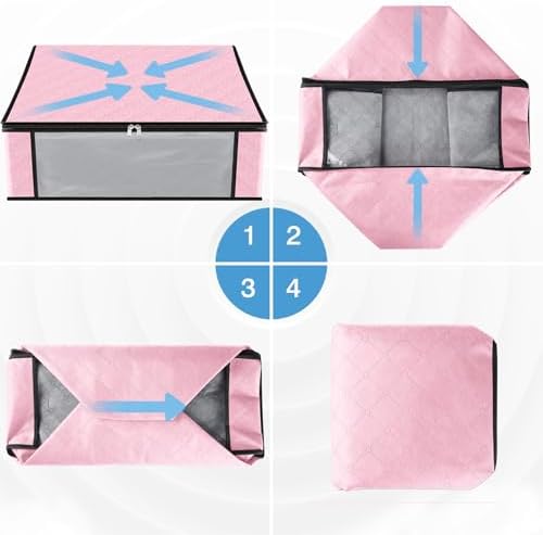 HomeHacks 6-Pack Clothes Organizer Storage Bags, 35L Storage Bins - Image 3