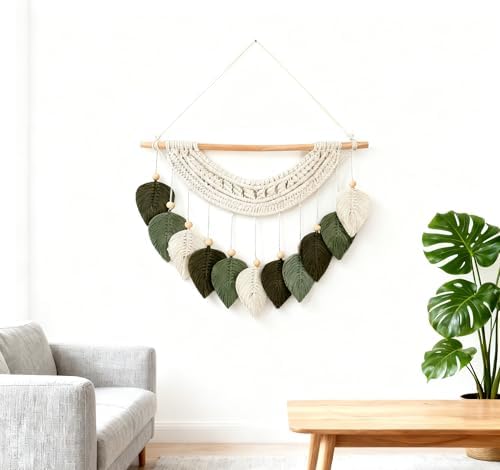 MSFENG Macrame Wall Hanging Tapestry Boho Wall Decor Wall Art Decorations - Image 5