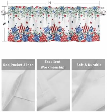 4th of July Kitchen Curtains Valances - Image 7
