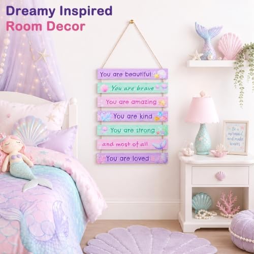 Girls Room Decor Colorful Inspirational Wall Plaque Set - Image 2
