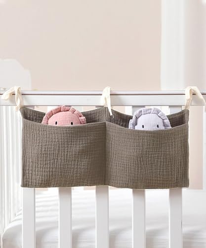 Baby Bedside Hanging Bags Storage Organizer Milk Bottle Toy Crib Baby Nappy-Bag - Image 2