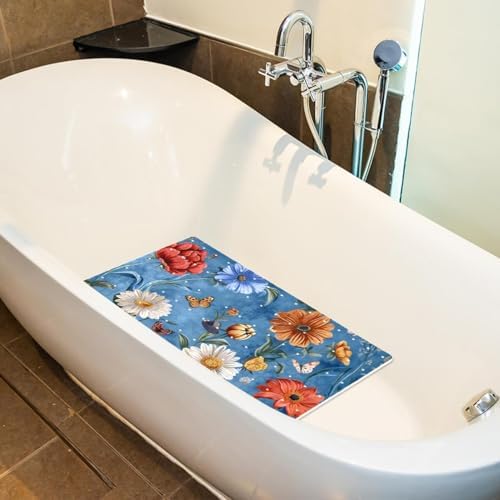 Shower Mat Bathtub Mat, 26.8x15.1 inch, Non-Slip Bath Mat - Image 5