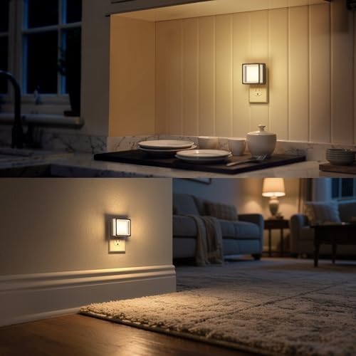 DORESshop Night Light, Night Lights Plug into Wall, 2 Pack 3000K Nightlight - Image 7