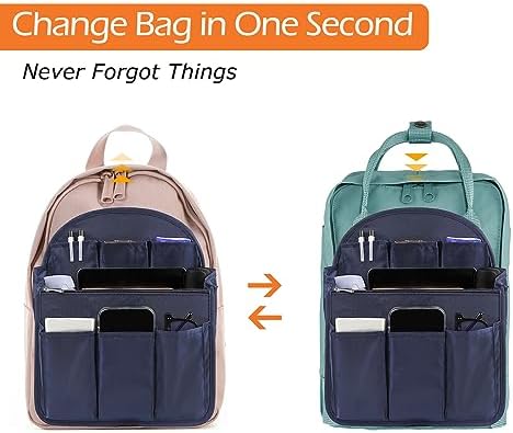 Surblue Backpack Organizer Insert Liner Hanging Travel Rucksack Purse and - Image 6