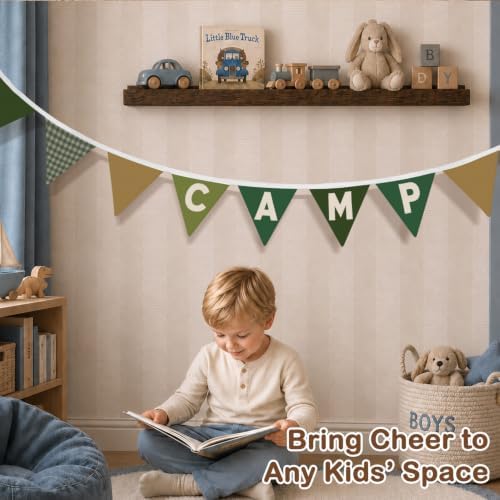 Camp Banner Flags 5.5Ft Camp Decorations Bunting - Image 4