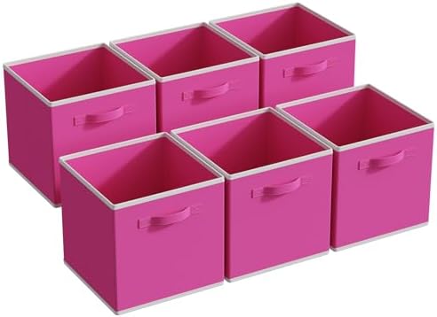 MAX Houser 6 Pack Foldable Fabric Storage Bins by MAXHouser