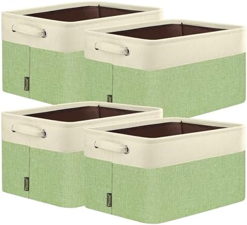 BALEINE 4 Pack Fabric Closet Storage Bins by BALEINE
