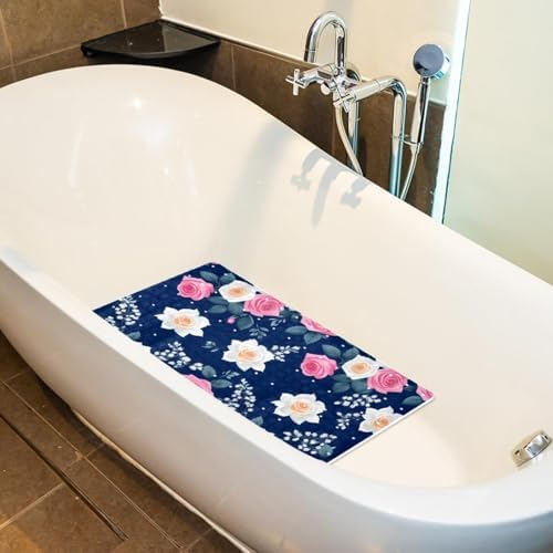 Non Slip Bathtub and Shower Mat 26.8x15.1 inch, Bath Mat - Image 5
