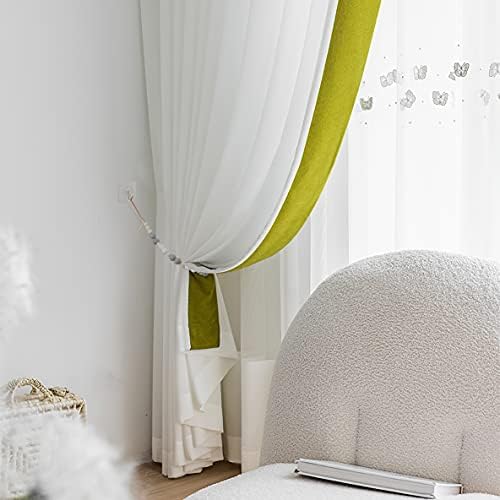 4 Pieces of Wood Bead Curtain Tieback Boho Curtain Holdbacks Curtain Hooks - Image 5