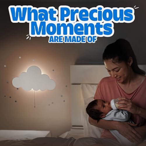 Cloud Light - Floating Cloud Wall Lamp | Baby Nursery Cloud Night Light - Image 2