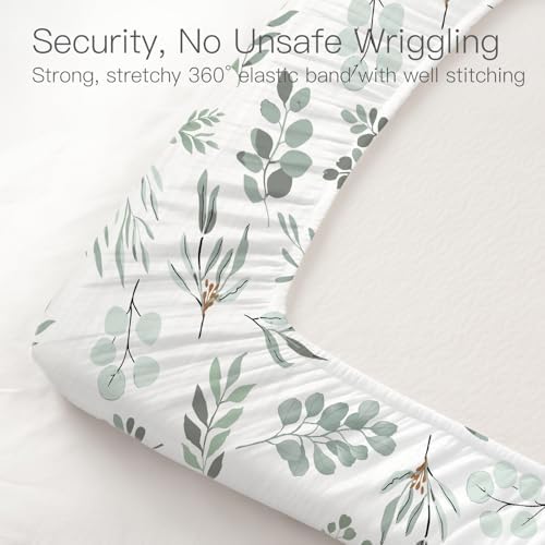 Organic Crib Sheets 2 Pack 52x28 Inches Soft Boho - Image 5