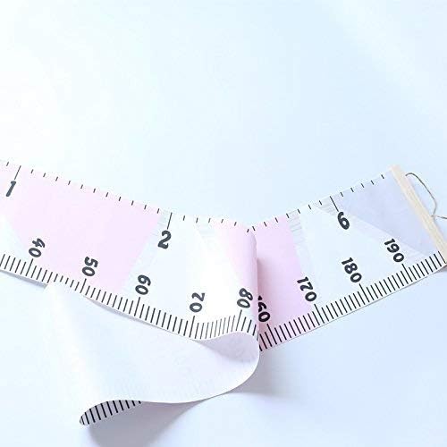 Kids Growth Chart, Wood Frame Fabric Canvas Height Measurement Ruler from Baby - Image 2