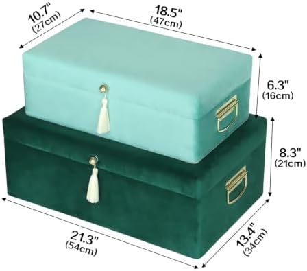 HofferRuffer Velvet Storage Trunks - Image 6
