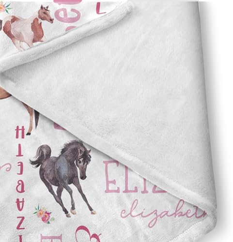 Custom Crib Bedding Set for Girls Gift Horse Monogram Design Color10 - Image 6