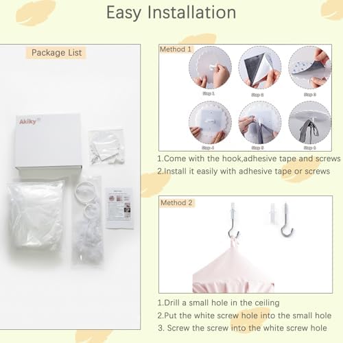 Akiky Kids Bed Canopy for Crib & Twin Size - Image 6