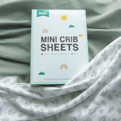 4-Pack Fitted Mini Crib Sheets for Boys and Girls - Image 2