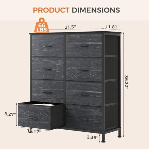 Sweetcrispy 8 Drawer Fabric Dresser - Image 3