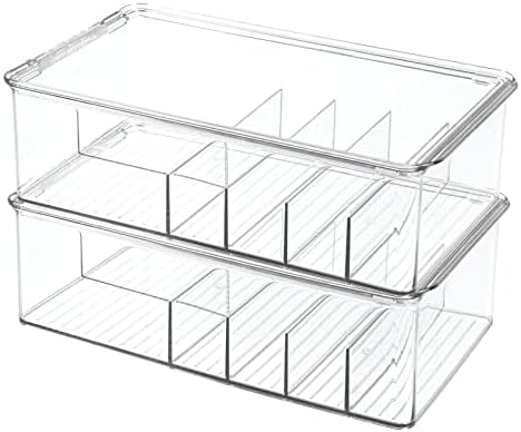 mDesign Stackable Plastic Storage Organizer Container by mDesign