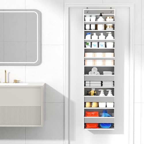 6 Tiers Over The Door Organizer, Behind The Door Storage Hanging Shelves - Image 2