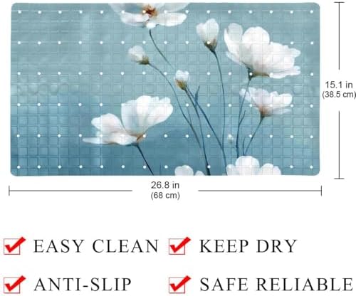 Shower Mat Non Slip, 26.8 x 15.1 Inch Bathtub Mat - Image 4