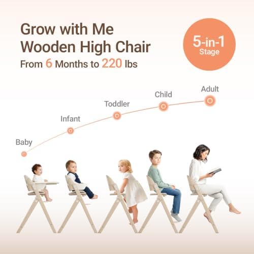 Mamazing GrowPod Pro Wooden Baby High Chair - Image 2