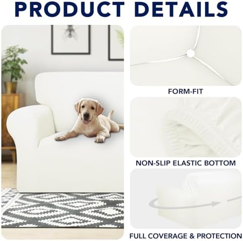 PureFit Waterproof Loveseat Couch Cover Slipcovers - Image 4