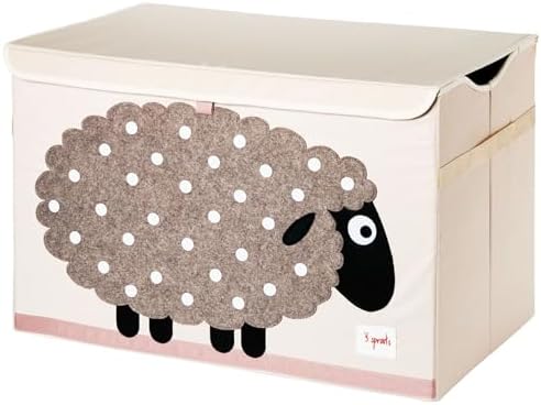 3 Sprouts Large Toy Chest, Lid and Handles, Collapsible Bin by 3Sprouts